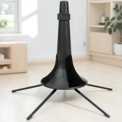 

Portable Metal Trumpet Stand Foldable Design Stable Five Leg Base No Scratch Cotton Support Long Lasting Display Prop