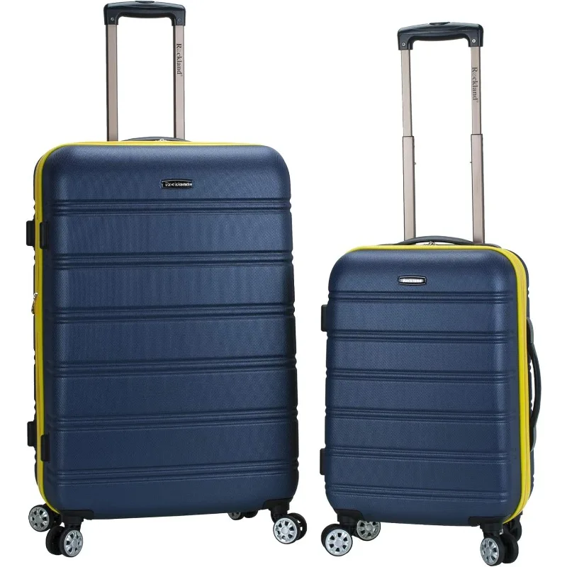 

Unisex Adults Melbourne Hardside Expandable Spinner Wheel Luggage, Navy, 2-Piece Set (20/28)