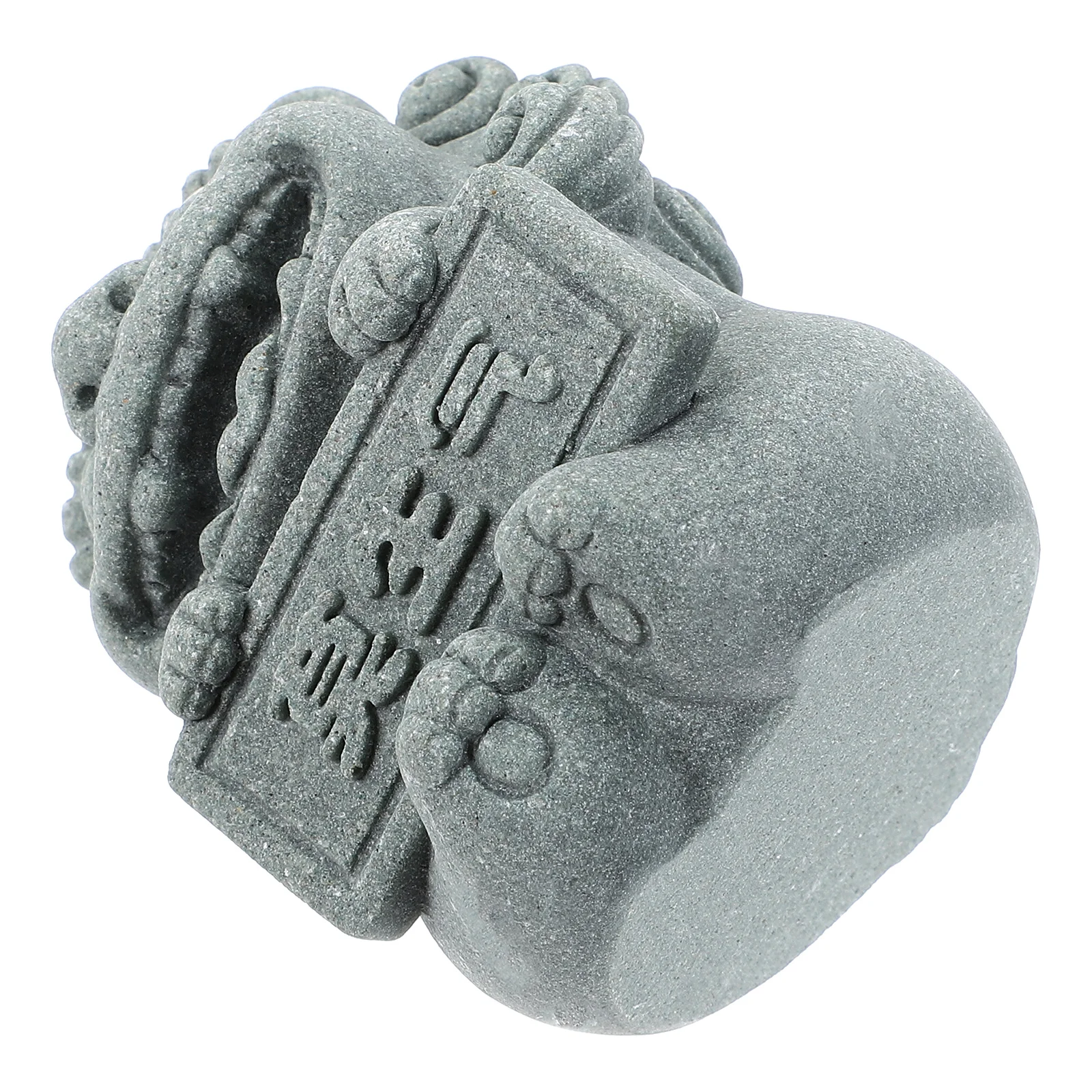

Stone Crafts Ornaments Lion Statue Decor Home Office Adornment Miniature Resin Small Sculpture Garden Supplies