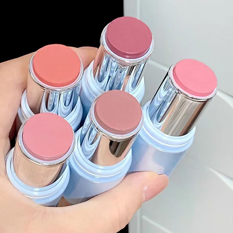 INTO YOU Nude Blush Stick, feuchtigkeitsspendender Mehrzweck-Lippenstift, weiche, matte Rouge-Creme, nicht fettendes Wangentönungs-Gesichtskonturierungs-Make-up