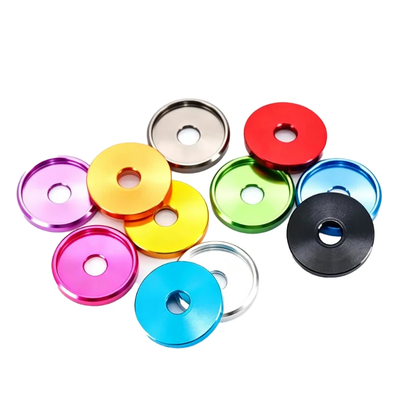 6061 Aluminum Alloy Gasket/Seal Ring M6 Thickness 3.5mm Special Gasket for Big Head Screws Suitable for Bicycles and Motorcycles 4