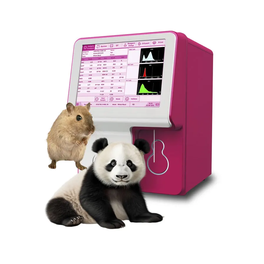 Pet hospital Precious animals auto 3-part  analyzer University laboratory research veterinary CBC Machine  test