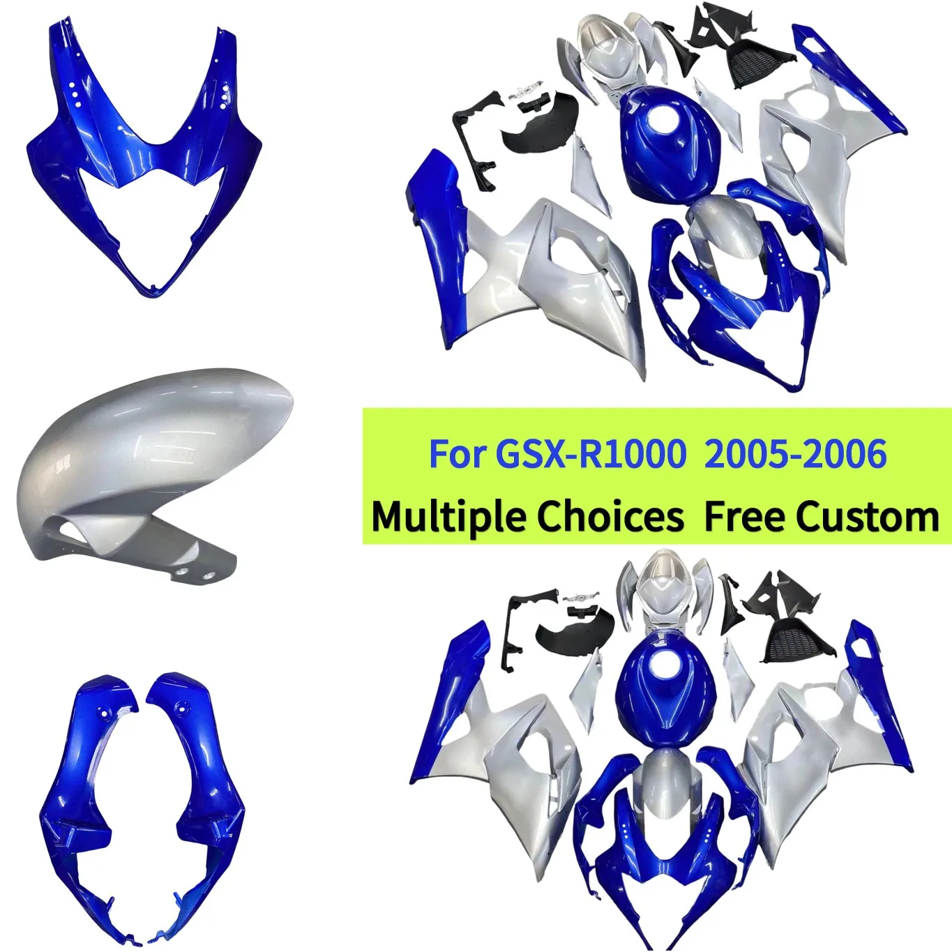 

ABS Plastic Motorcycle Fairings for Suzuki 2005 2006 GSXR1000 GSX-R1000 K5 K6 Injection Molded Bodywork Replacement kit
