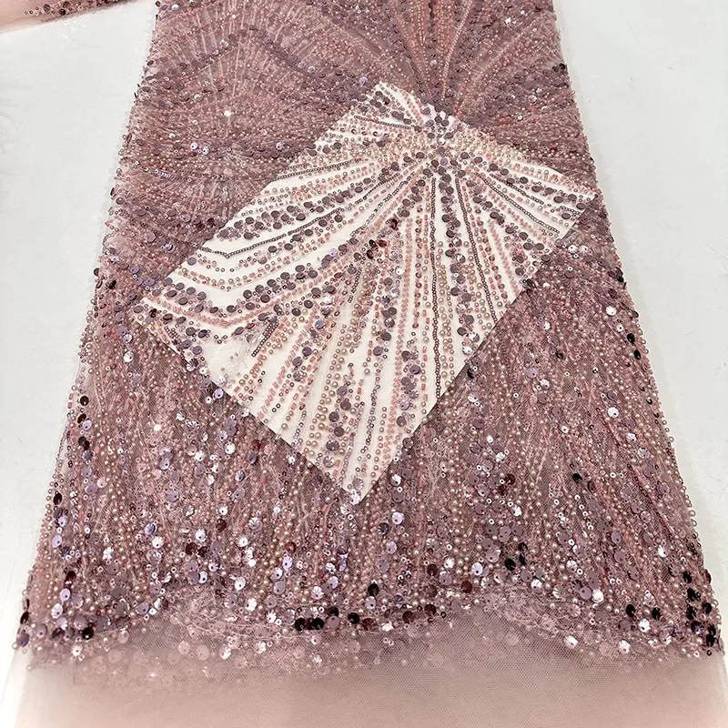10 Colors Evening Party Gown Sequin Mesh Wedding Dress Sequin Fabric Beaded Embroidered Diamond Striped Material Accessories