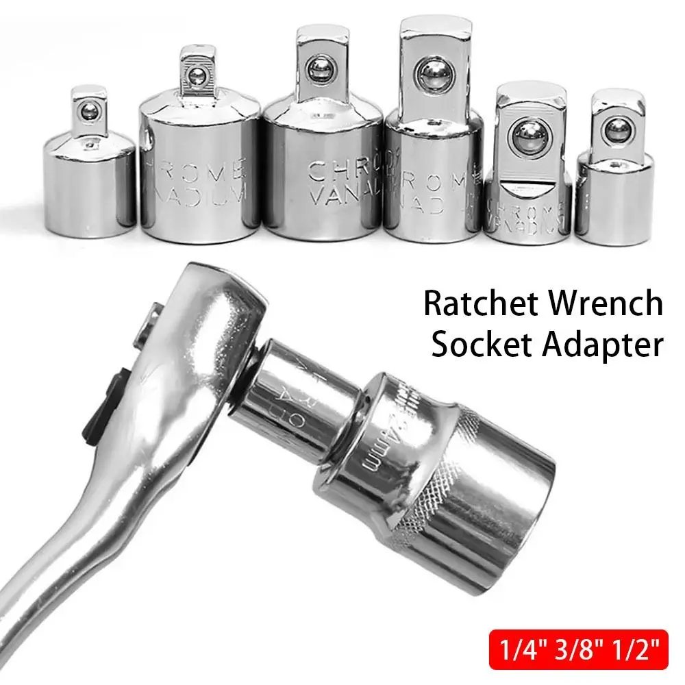 1Pcs Head Adapter Socket Adapter Drive Spanner Converter Wrench Adapter Part Ratchet Wrench Sleeve 1/4 3/8 1/2 Inch