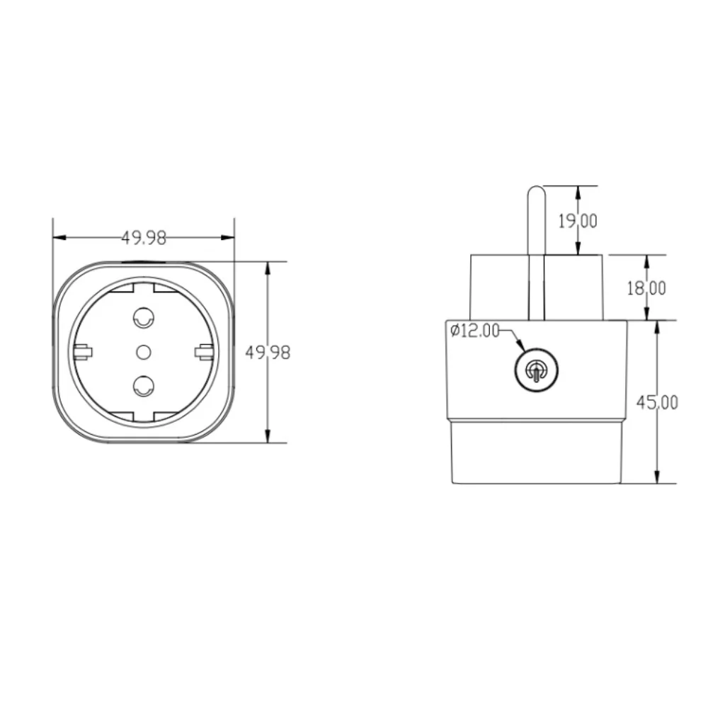 IoTorero Tasmota Matter MQTT 2 PACK ESP32C3 EU Plug Consumption Monitoring 16A Works With Home Assistant