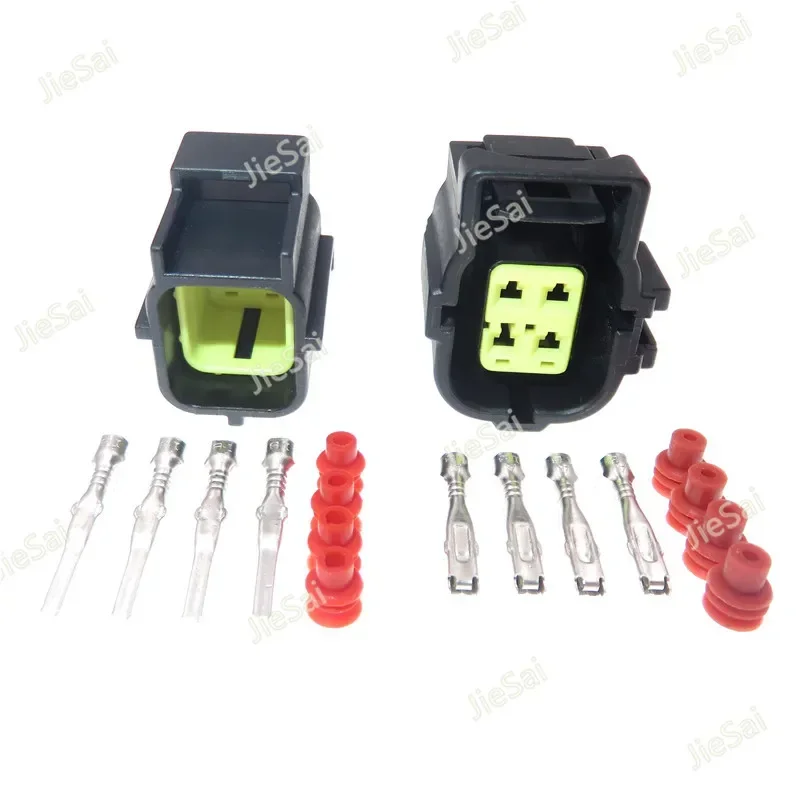 

4 Pin Auto Wiring Harness Socket Automobile Waterproof Wire Connector With Terminal And Rubber Seals 184248-1