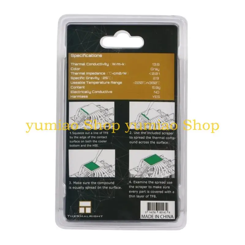 587B 2g/5.8g TF8 Thermal Conductive Silicone Grease Thermal Compound High-performance