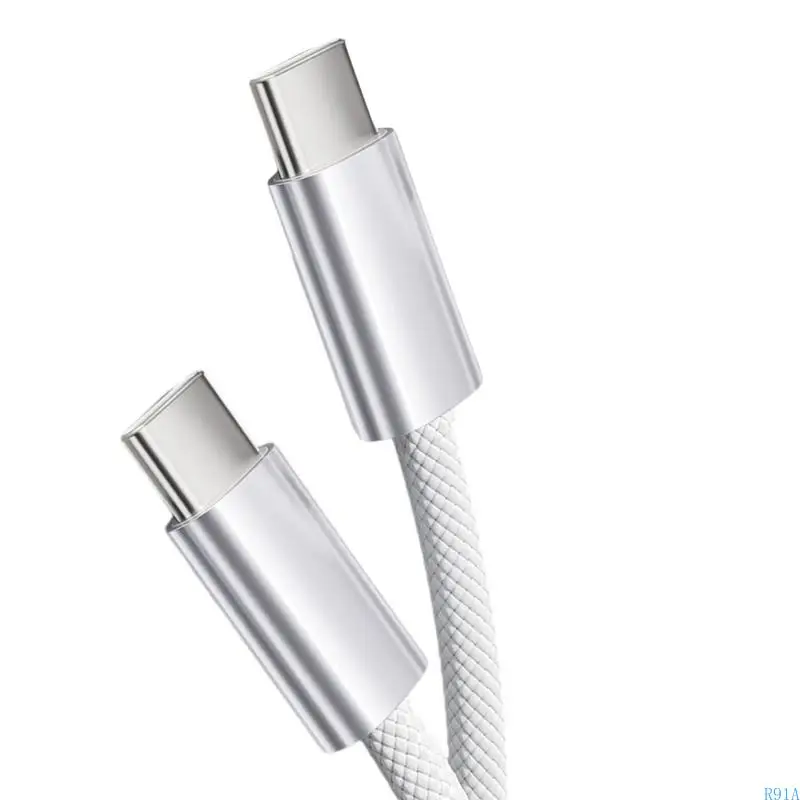 R91A Усиленные нейлоны USB C Кабель быстрого зарядки.