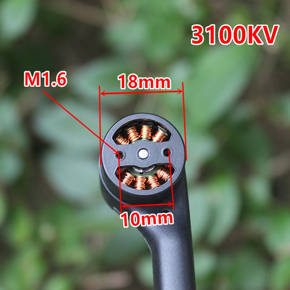 Mini Spare Parts RC Drone Arm Aircraft Model Brushless Motor 3100KV Blade Propellers Body Shell Remote Controller Plane