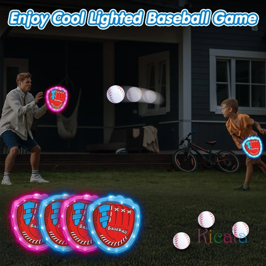 Toss and Catch Ball Game Set Hook and Loop Toss Game Outdoor Camping Sports Toys Kids Backyard Garden Lawn Games