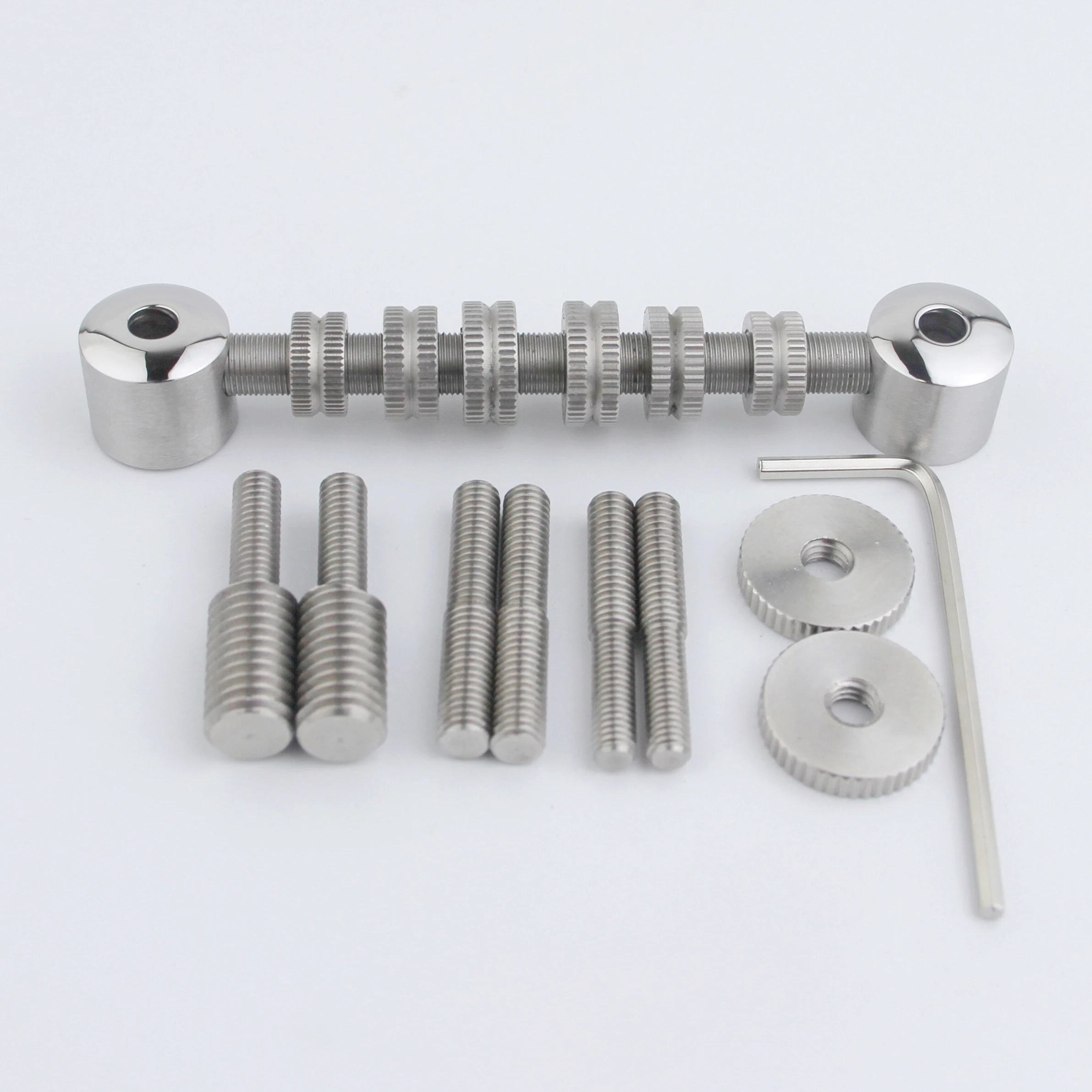 Stainless Steel Space Control Adjustable Roller Guitar Bridge Base Screw Thickness Optional