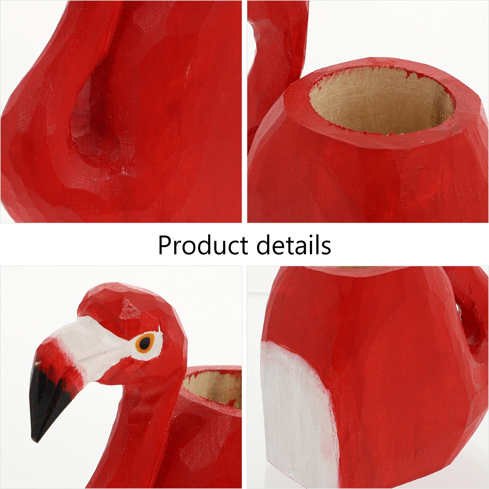 

Flamingo Decor Ornament Stands for Pencils Container Tropical Party Decorations