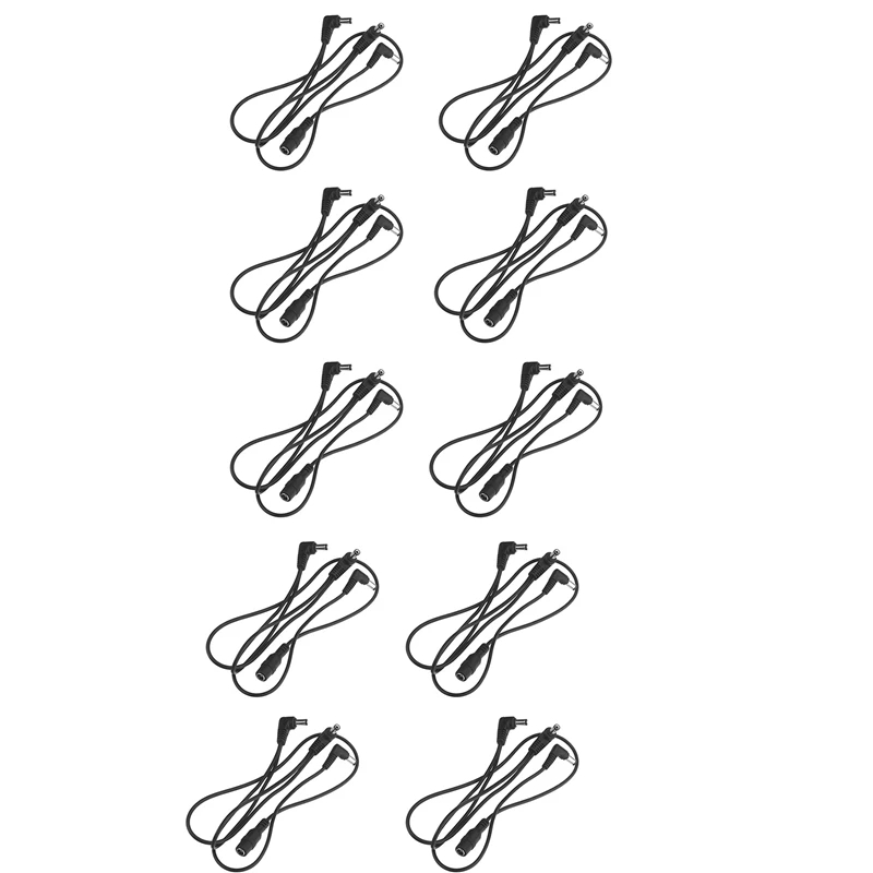 

ONGE 10X Vitoos 3 Ways Electrode Daisy Chain Harness Cable Copper Wire For Guitar Effects Power Supply Adapter Splitter Black