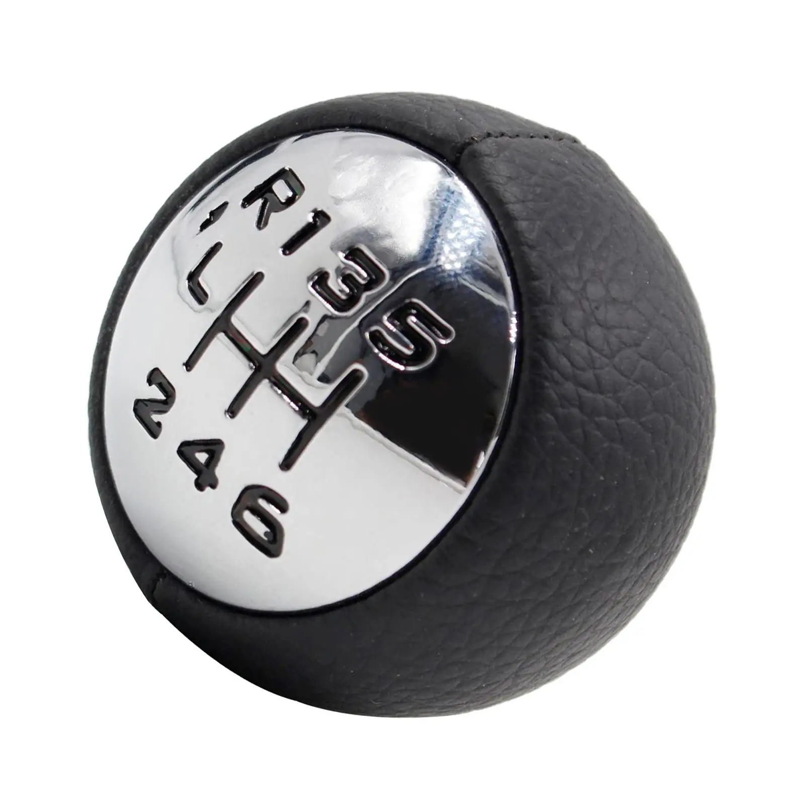 6 Speed PU Leather Car Gear Stick Knob Fit for Peugeot 307 308 3008 407 5008 807 Car Replacement Parts Bright Ball Head