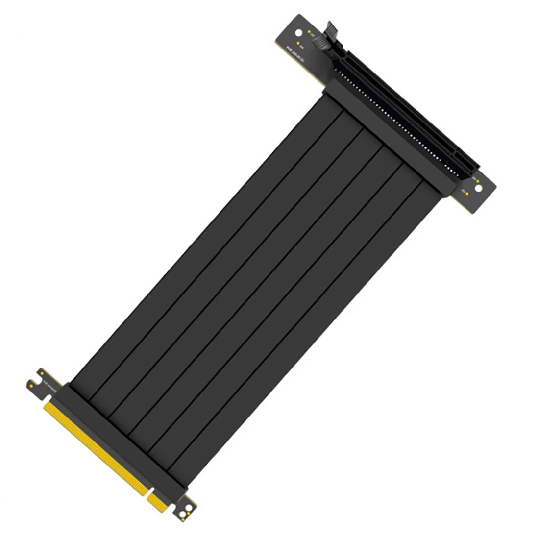 QWE-PCIE 3.0 Graphics Card Extension Cable PCI-E 16X To 16X Right Angle GPU Extension Cable Mining Card Connector