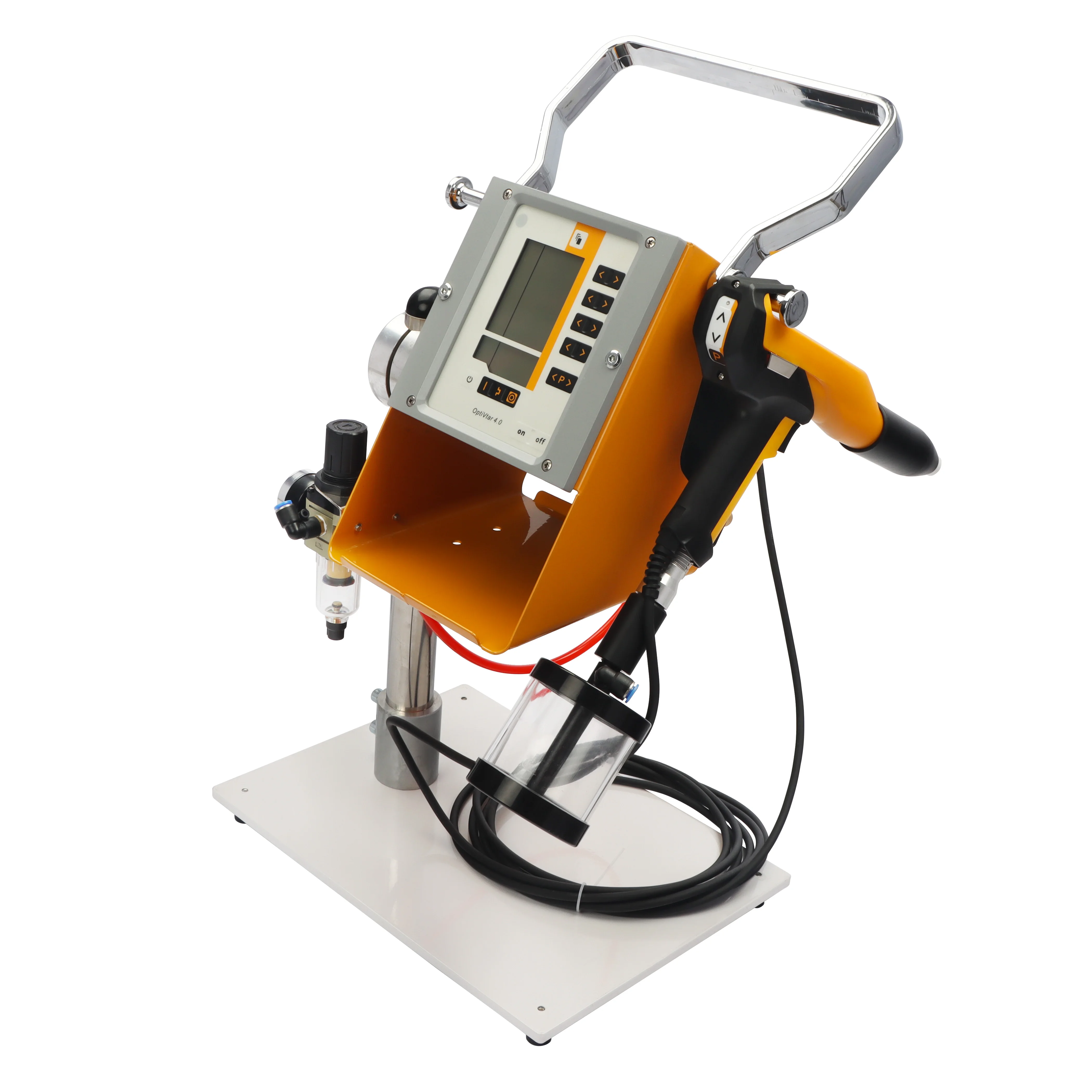 

Electrostatic powder coating spray machine with 0.5L hopper