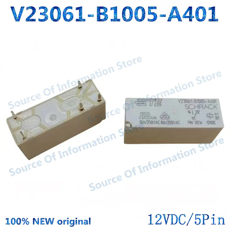 

10PCS V23061-B1005-A401 12VDC SCHRACK Relay 12VDC 5Pin