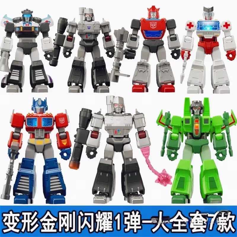 

В наличии Blokees Transformers Shine 1th Blind Box Megatron Galaxy Version Action Figureshining Version Модель Рождественский подарок