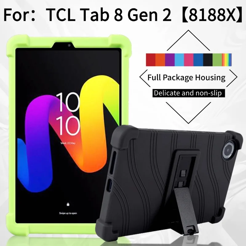 

Kids Case For TCL Tab 8 Gen2 8.7 inch 8188X1 2024 Tablet Shockproof Cover for Tab 8 2rd 8.7" Silicon Stand Protective Shell