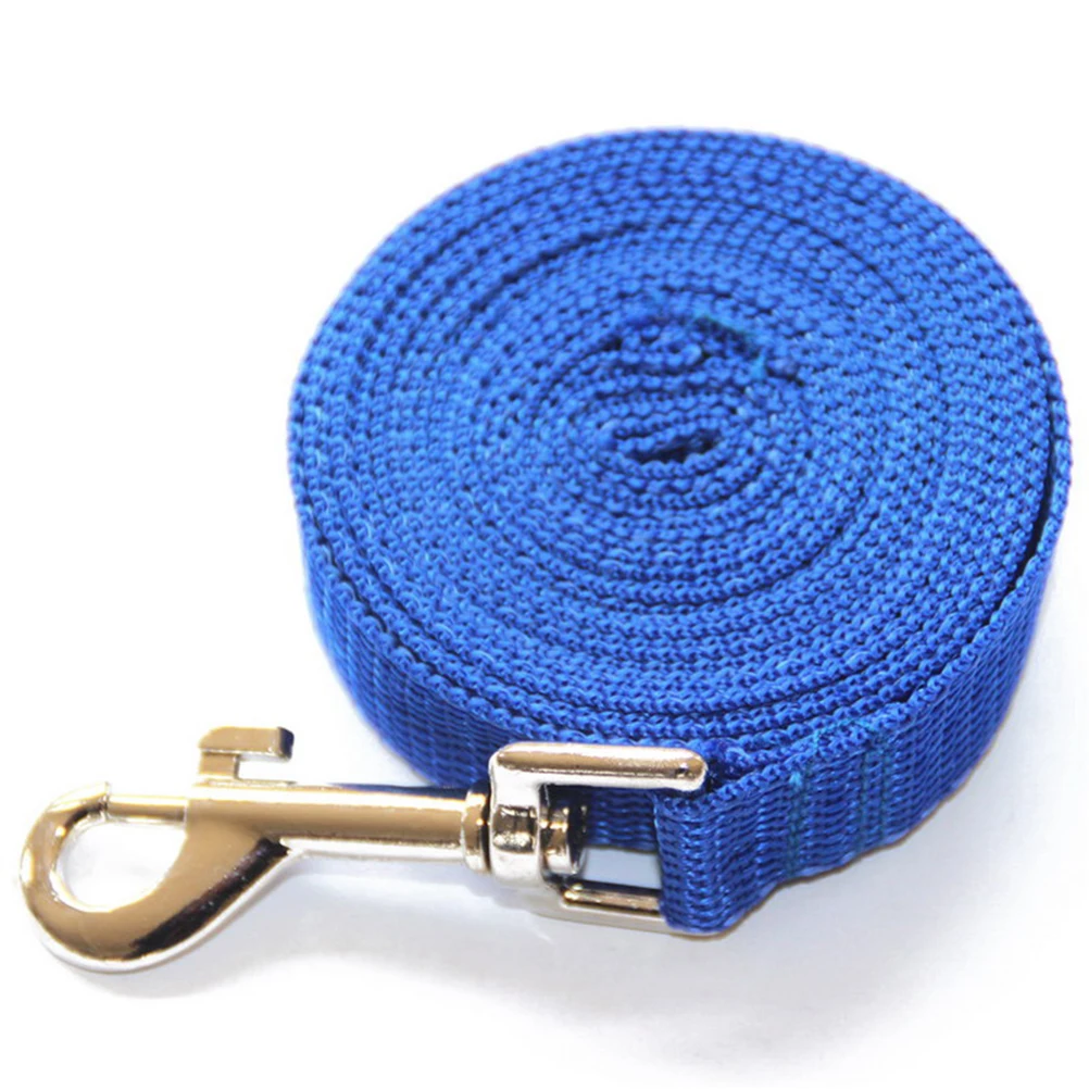

Heavy Duty Dog Training Leash Pet Puppy Lead Durable Comfort Release Chrome Connector 20M Long Blue Outdoor Pet