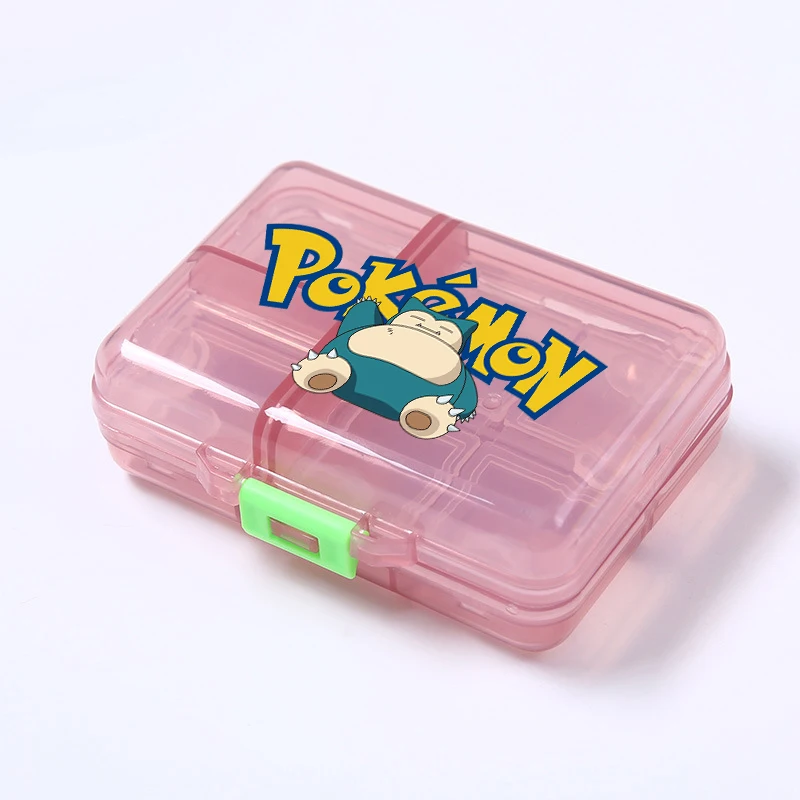 Cartoon New PKM Anime Travel Pill Cases Box Cute Pikachu Jigglypuff Charizard Squirtle Organizer Storage Tablet Holder Container