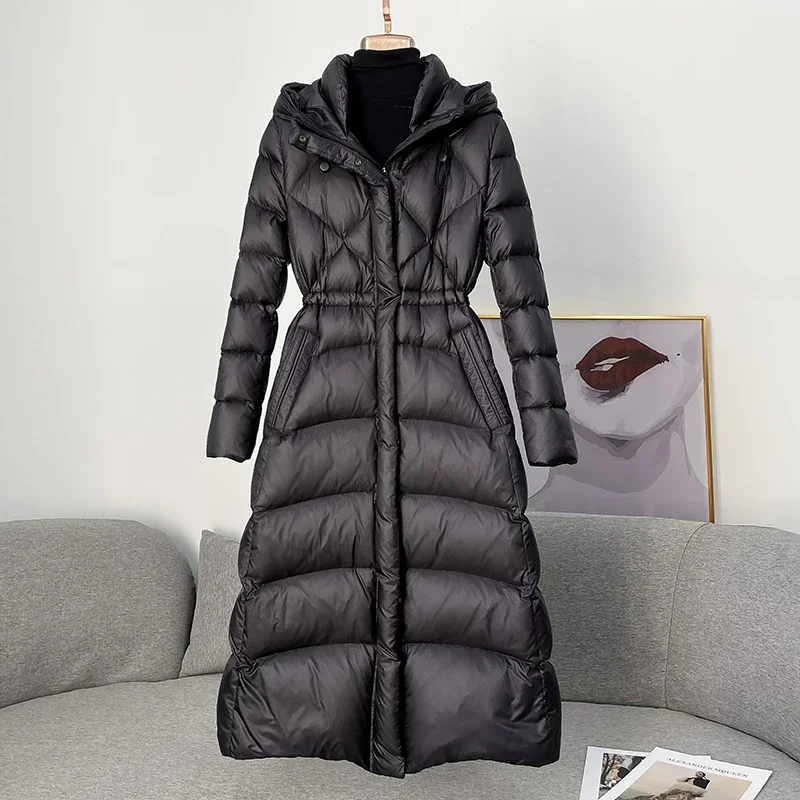 Thick Down Jackets for Women 90% White Goose Down Coats Luxury Down Jacket Women Winter Hooded Coat Doudoune Hiver Femme