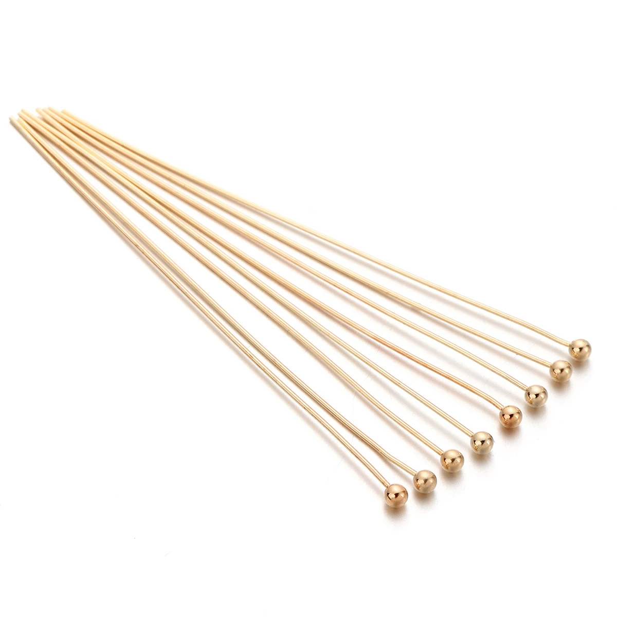100pcs Copper Ball Head Pins for Jewelry Making