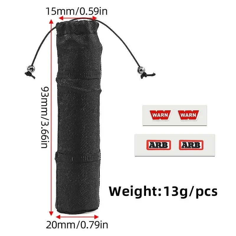 1/6 1/8 1/10 1/12 RC coche saco de dormir decoración para Axial SCX10 TRX4 D90 YK4102, accesorios interiores de coche de simulación realista