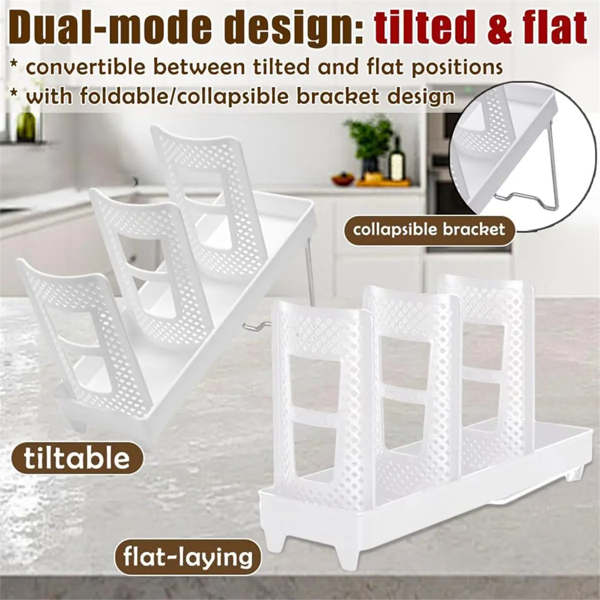 3Tier Cup Organizer Paper Cup Storage Rack Detachable Multifunctional Paper Cup Holder Space-Saving Coffee Bar Accessori