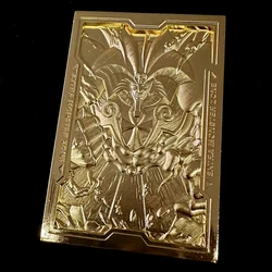 59X86Mm Diy Self Made Yu-Gi-Oh! Exodia Metal Card Collection Card 3D Relief Anime Cards Gift Toys