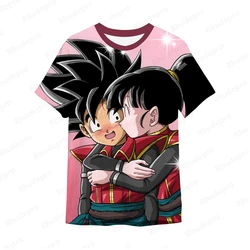 Clothes Men Goku Harajuku Style Vegeta High Street Dragon ball Couple Outfit Gym T-Shirt Man Short Sleeve Tee Tops 2024