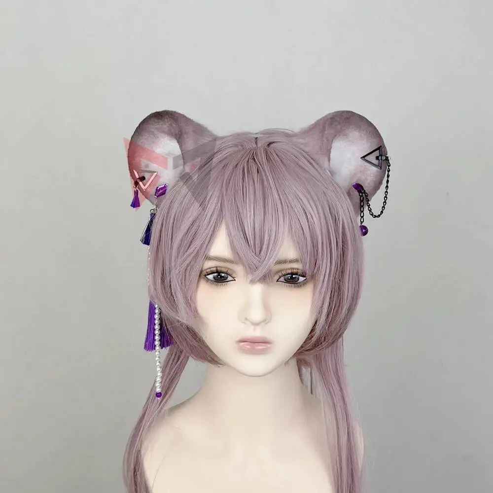 

New Arknights Lin Cosplay Prop Mouse Ears Hairhoop Headwear Hand Made Work Costume Accessories Custom Made