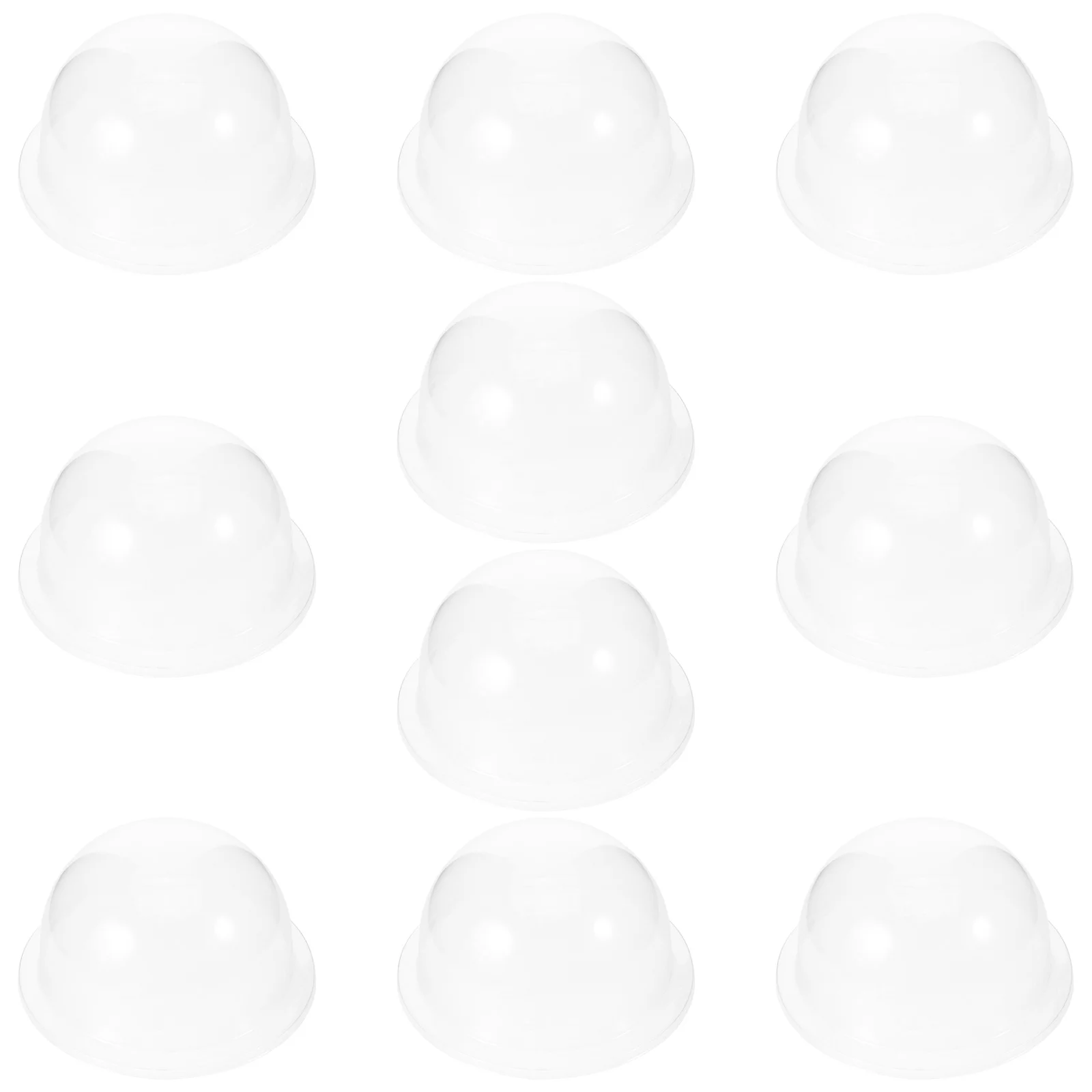 

10pcs Clear Food Dome Covers 6.09-Inch Round Sushi Platter Lid For Dessert Cake Fruit Display Party Serving Tray Kitchen Buffet