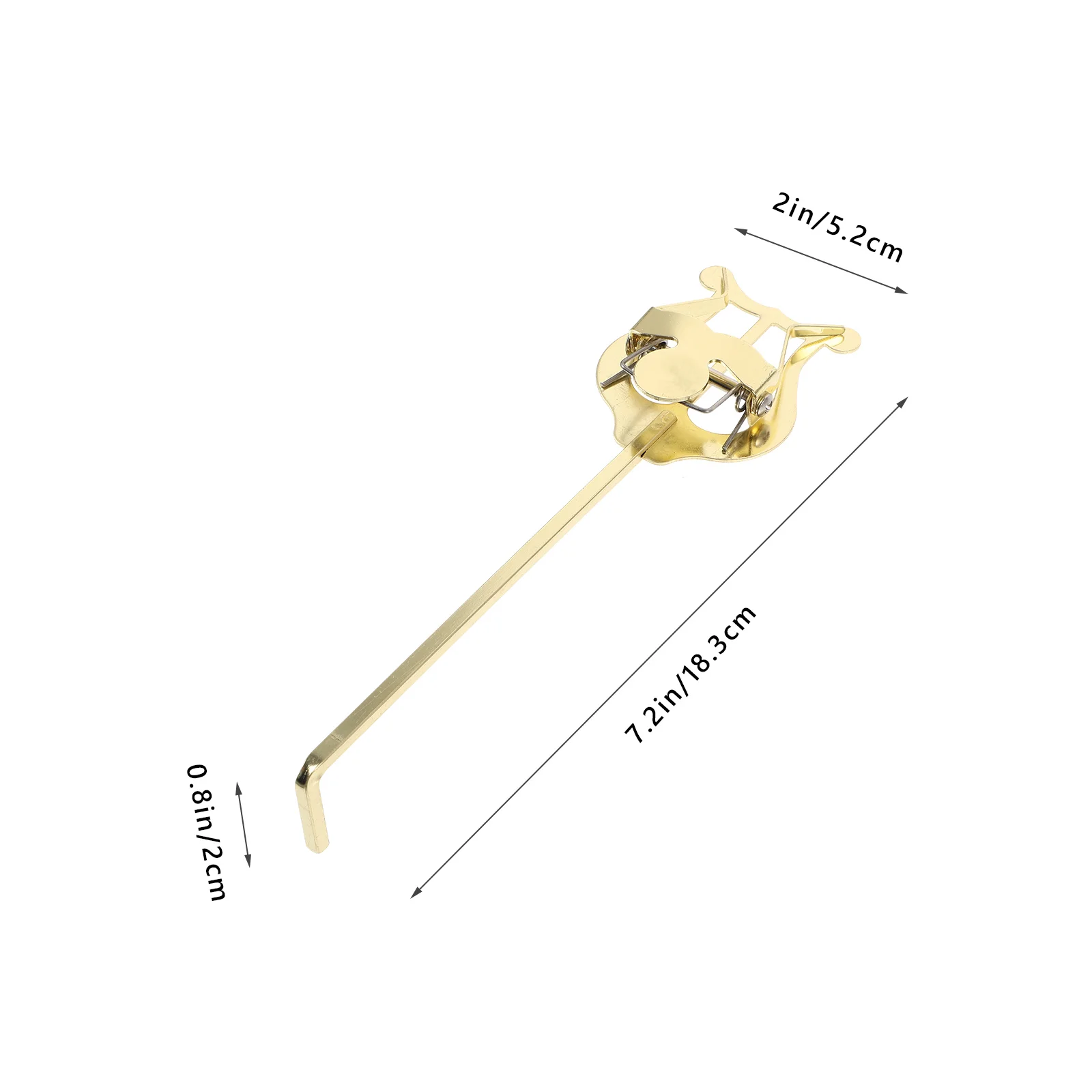 Accesorios para instrumentos musicales, Clip de hoja, cuerno, trompeta, soporte de Lira, abrazadera de puntuación de Metal