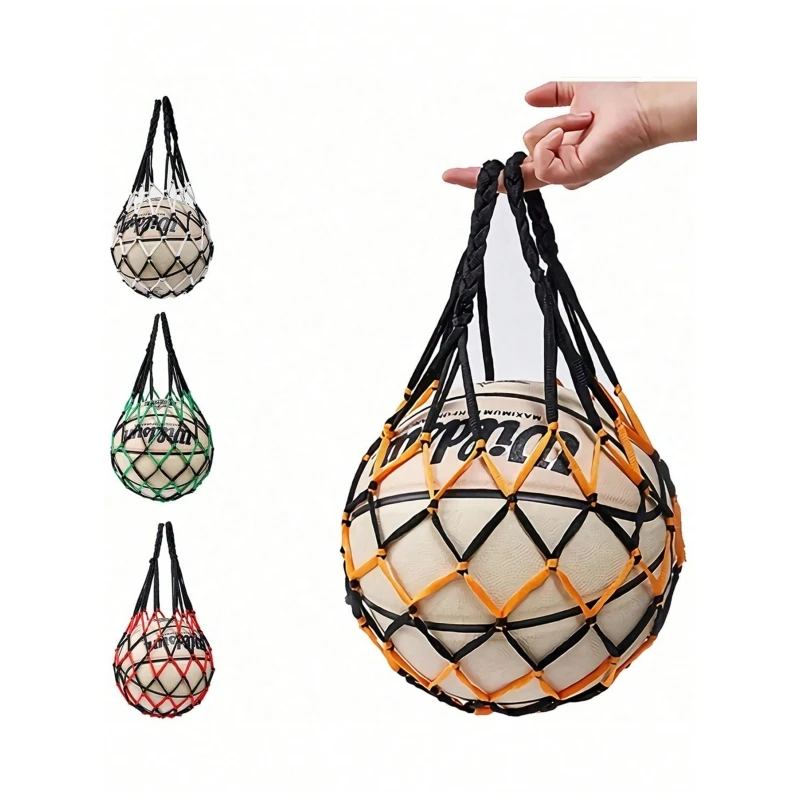 Sports Ball Holder Basketball Net Bag Football Storage Bag Sports Mesh Equipment for Carrying Basketball Volleyball Soccer