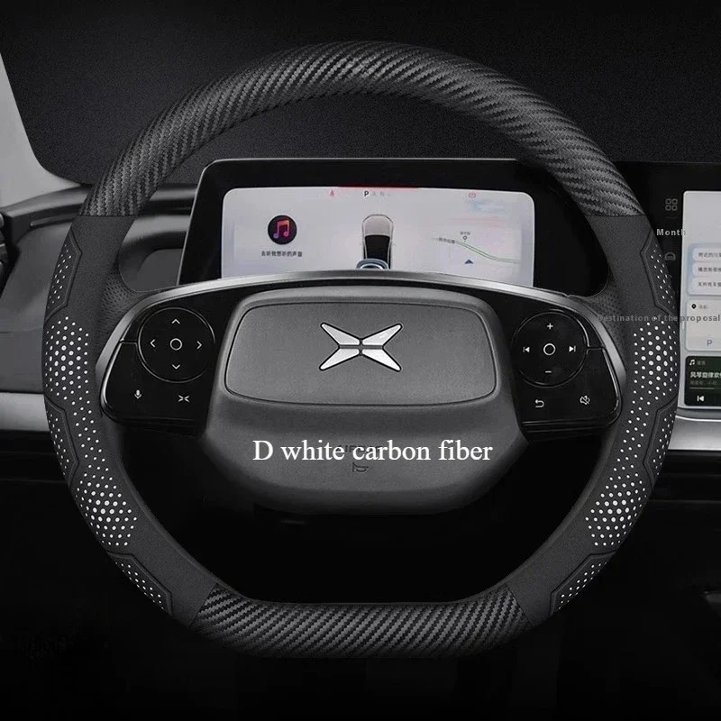 

Car Steering Wheel Cover for XPENG P5 P7 G3 G6 G9 X9 N5 F57 BETA Carbon fiber Suede Microfiber Leather Anti-slip Accessories