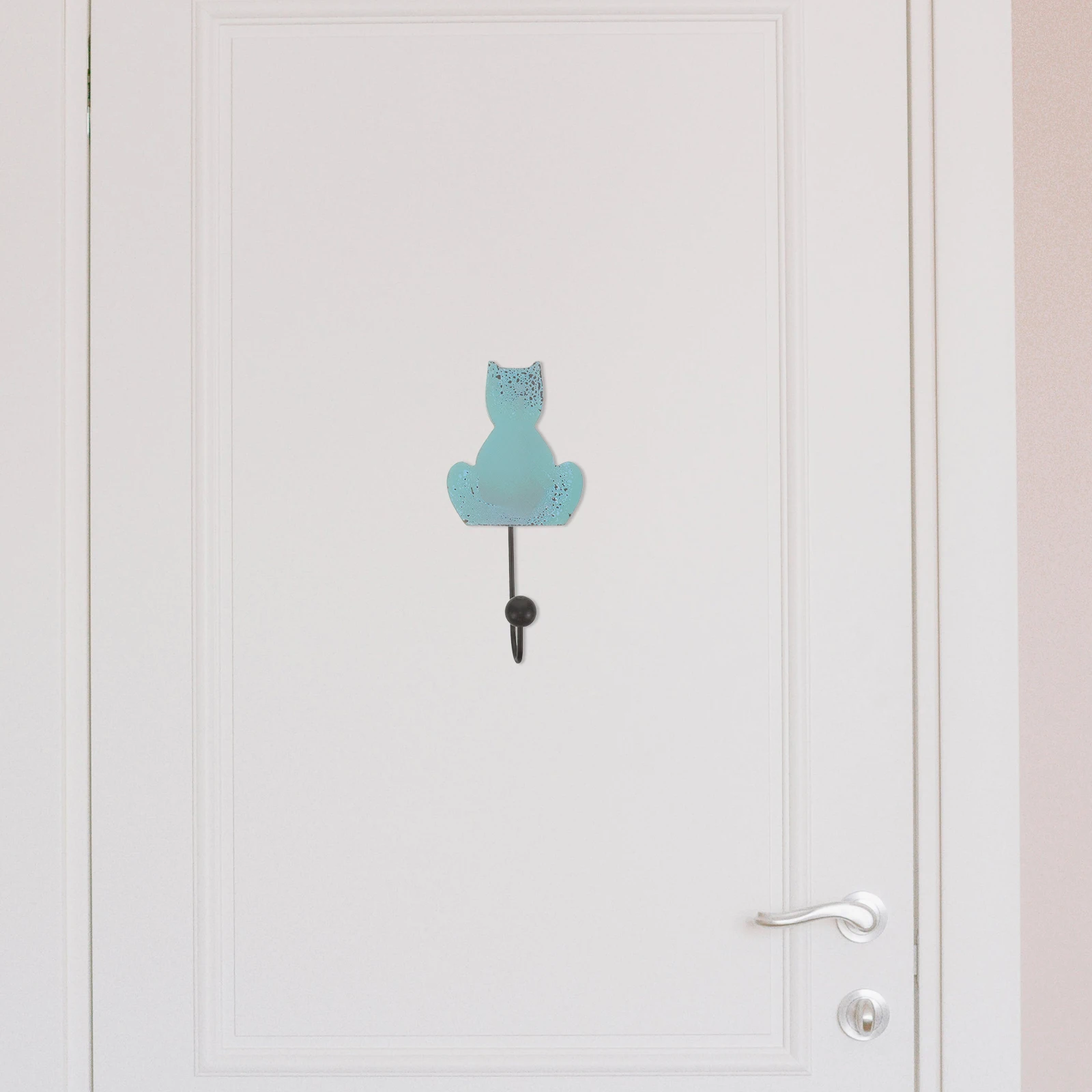 

Набор из 4 прочных металлических настенных крючков для ванной комнаты с дизайном «Кот» для подвешивания одежды, пальто, сумок, сумок для белья, ключей