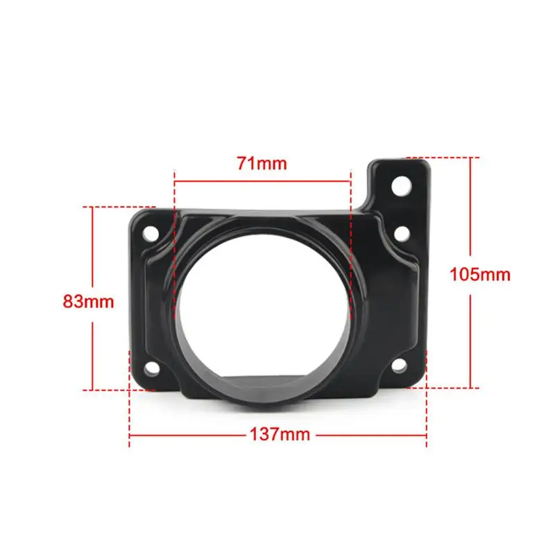 Mass Air Flow Sensor Intake Filter Adapter Plate Black For Mit-subishi V6 L4 ADAP-053-786-F1