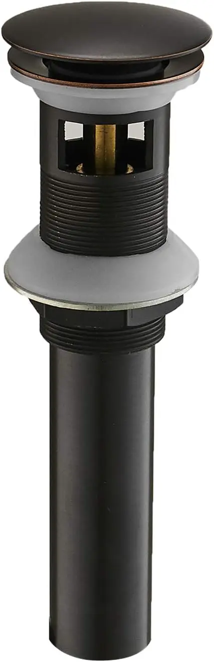 

Pop Up Drain Bathroom Faucet Vessel Vanity Sink Drain Stopper with Overflow Fits Bathroom Standard Sink Hole 1-1/2" to 1