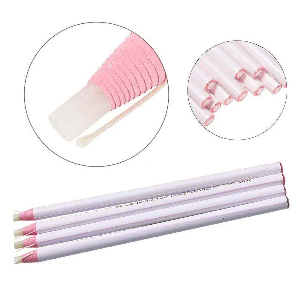 6/4/2Sewing Mark Pencil Fabric Invisible Erasable Pen Tailor's Chalk For Dressmaker Craft Marking DIY Clothing Free Cutting