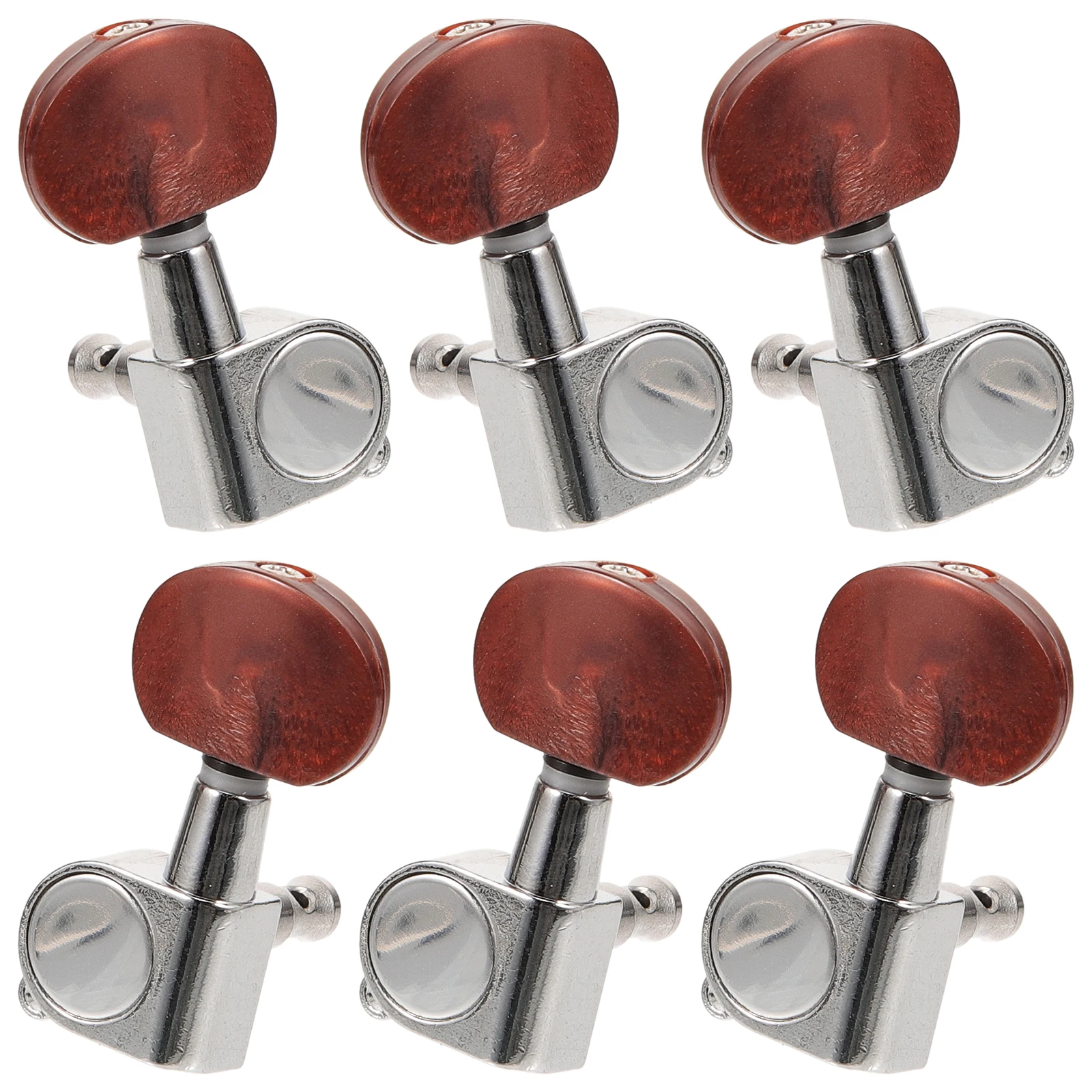 

6 set Sealed Tuning Pegs Zinc Alloy Replacement For Acoustic Electric Guitar Machine Heads Locking Tuners Guitar Accessories