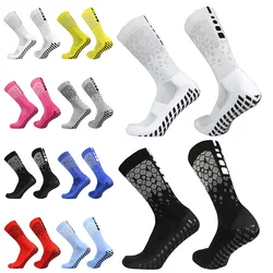 Chaussettes de sport respirantes pour hommes et femmes, absorbant la transpiration, chaussettes de football en silicone, anti-ALD, entraînement de compétition en plein air, nouveau, 2023