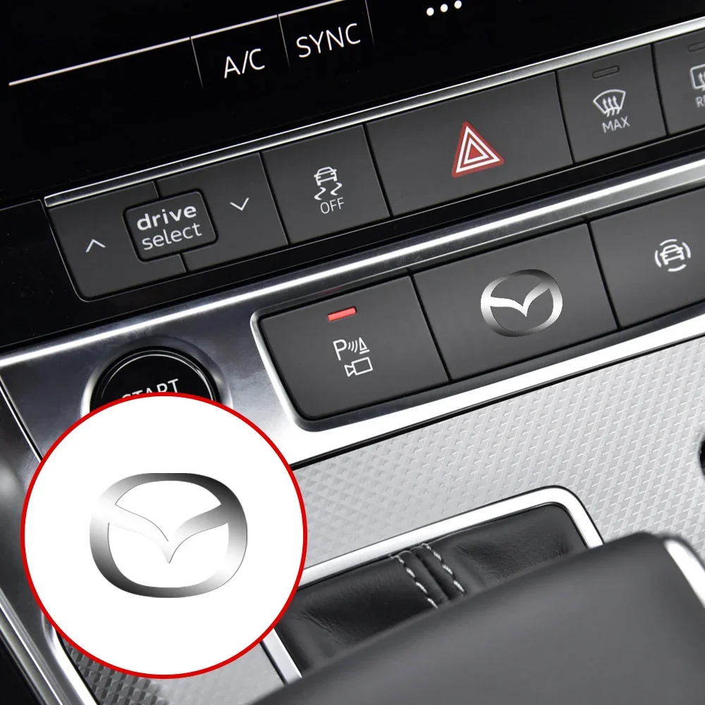 

10pcs nickel-plated automotive trim decals, compatible with Mazda 3, 6, 2, 5, Mazda CX-3, CX-4, CX-5, CX-30, CX-7, CX-8, CX-