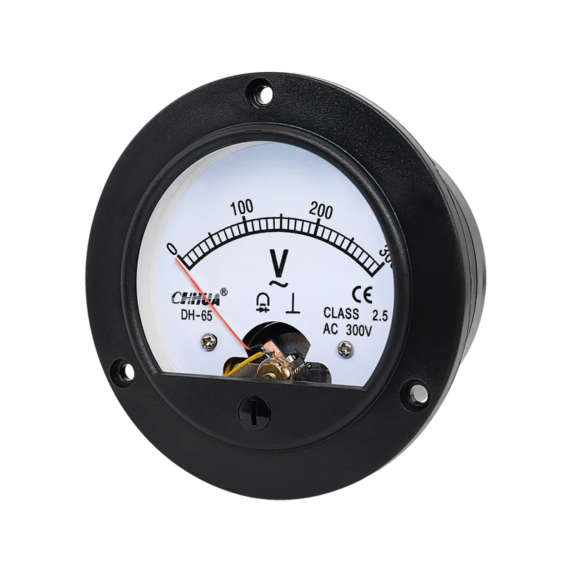 HUA DH-65 AC Voltmeter Pointer Analog Voltage Measurement Tools Circle Marine Electrical Instruments Factory Wholesale