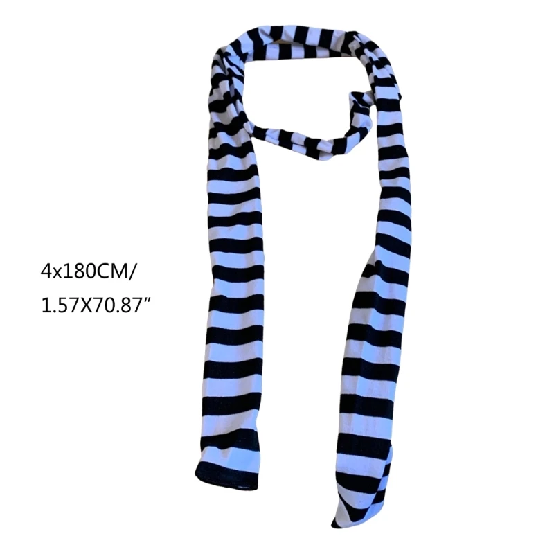 Шарф в полоску с узором для женщин, летние тонкие шарфы, женский походный шарф для покупок, длинные декоративные шарфы для