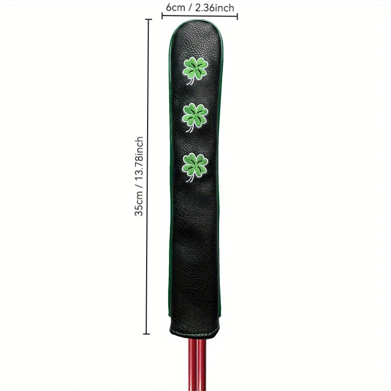 1pc Lucky Clover Golf Alignment Stick Cover - Improve Your Swing with Four Leaf Design