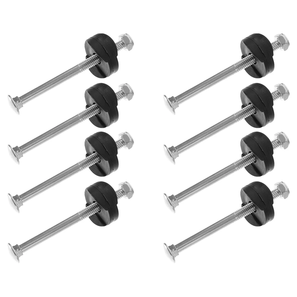 

8 Sets Trampoline Screw Parts Stability Tools Fixing Screws Axle Nuts Galvanized Steel for