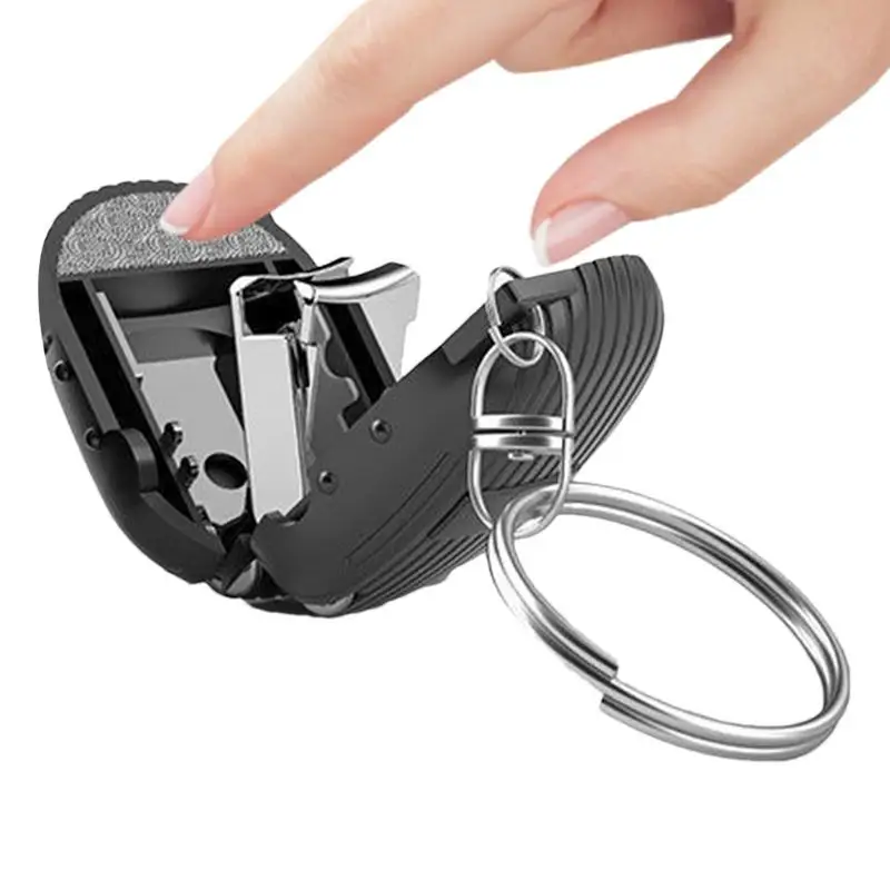 Portable Mini Folding Nail Clippers Keychain Foldable Nail Clippers Nail Cutting Clippers Stainless Steel Nail Trimmer Nail