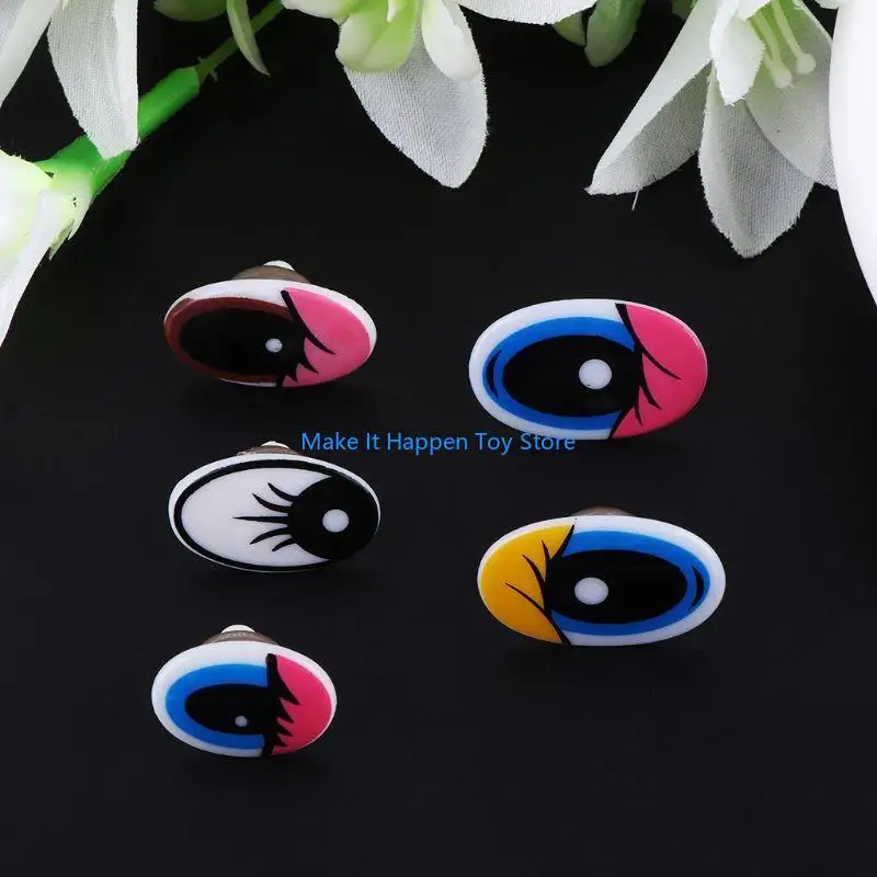 28EC 10pcs Seguridad dibujos animados plástico para ojos muñecas para títeres títeres muñecas oso